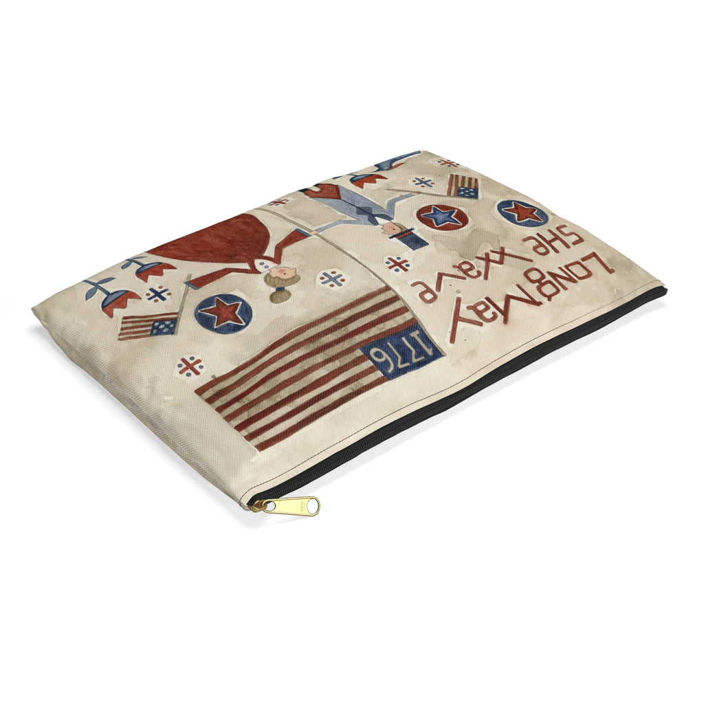 Long May She Wave Accessory Pouch