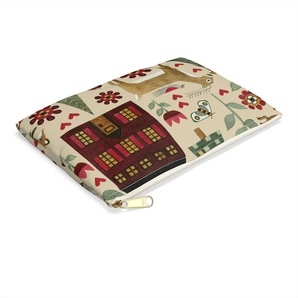 For the Love of Nature Fabric Accessory Pouch