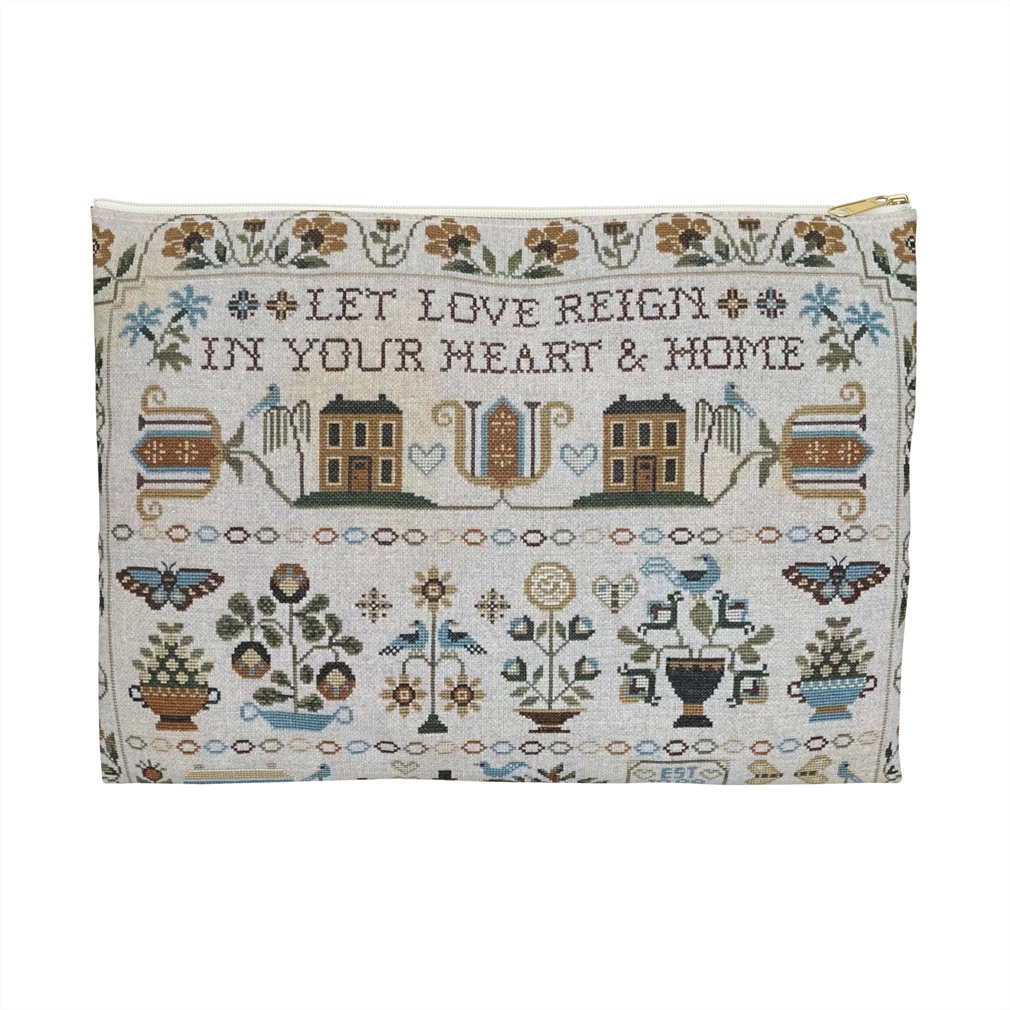 Let Love Reign Sampler Accessory Pouch