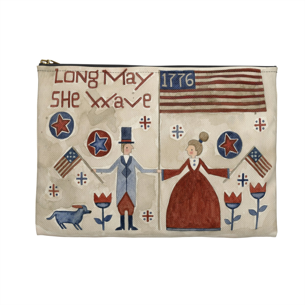 Long May She Wave Accessory Pouch