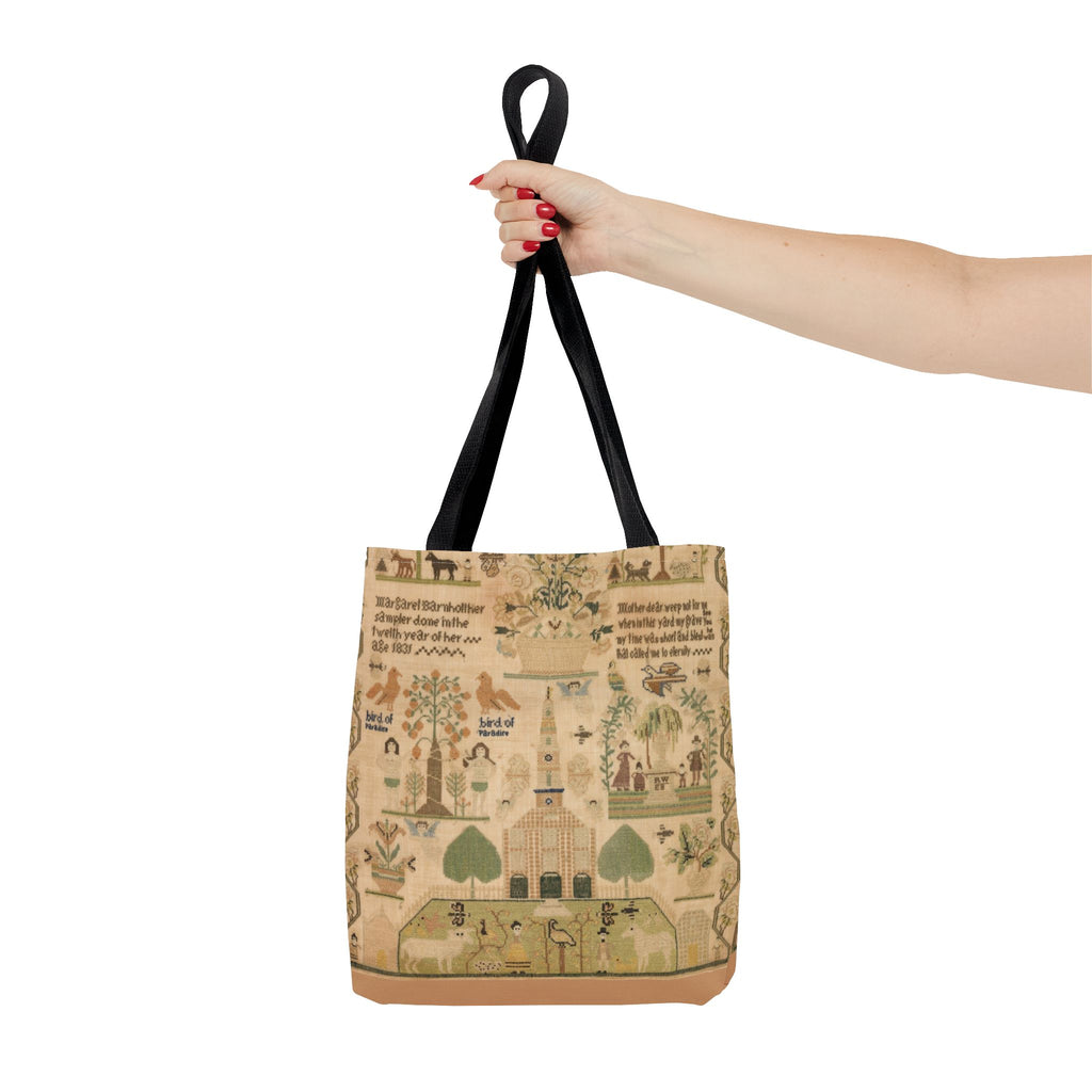Bird of Paradise Antique Sampler Tote