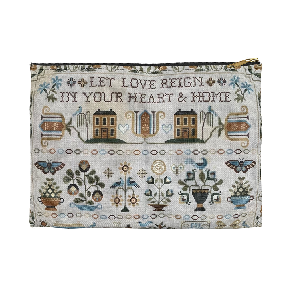 Let Love Reign Sampler Accessory Pouch