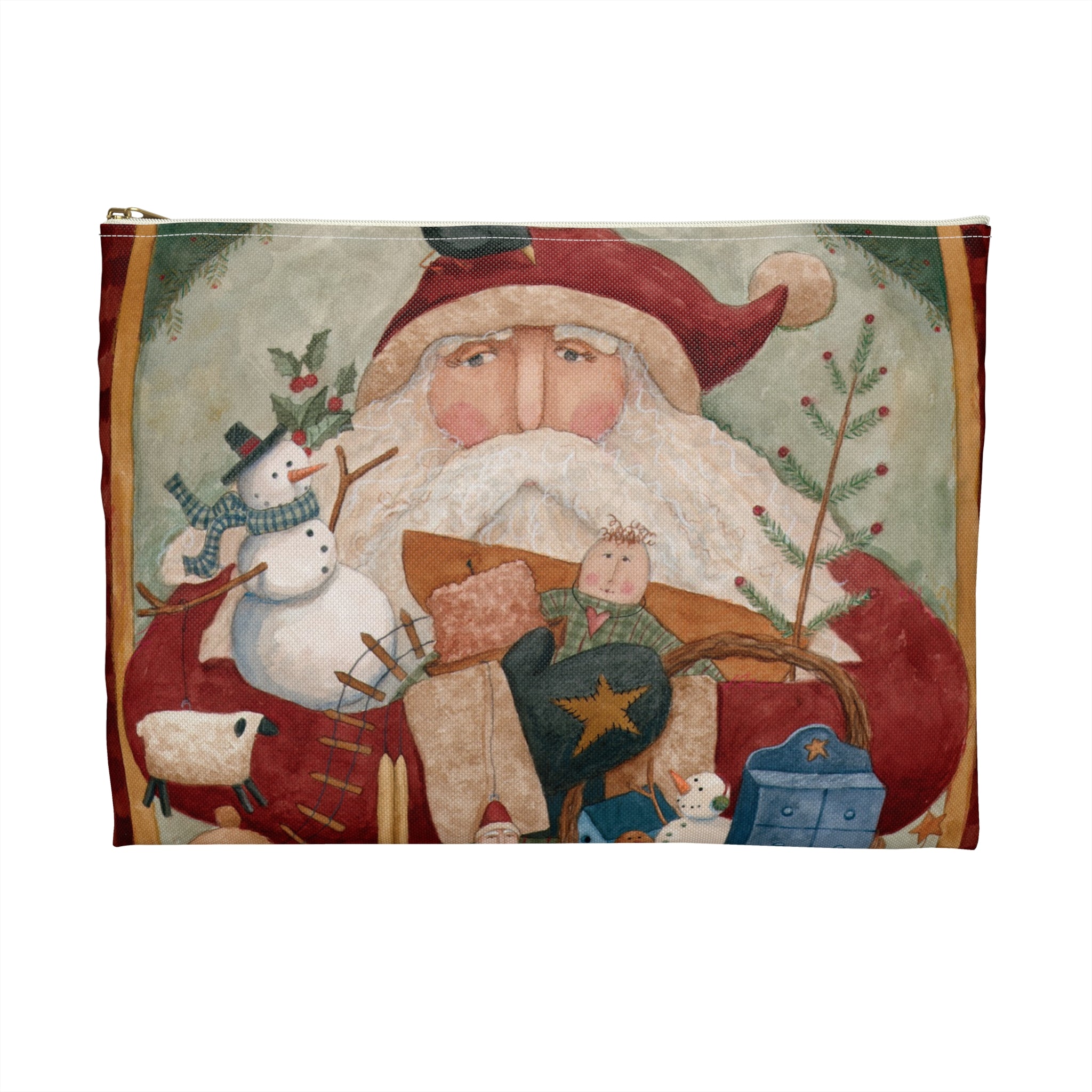 Christmas Primitives Accessory Pouch
