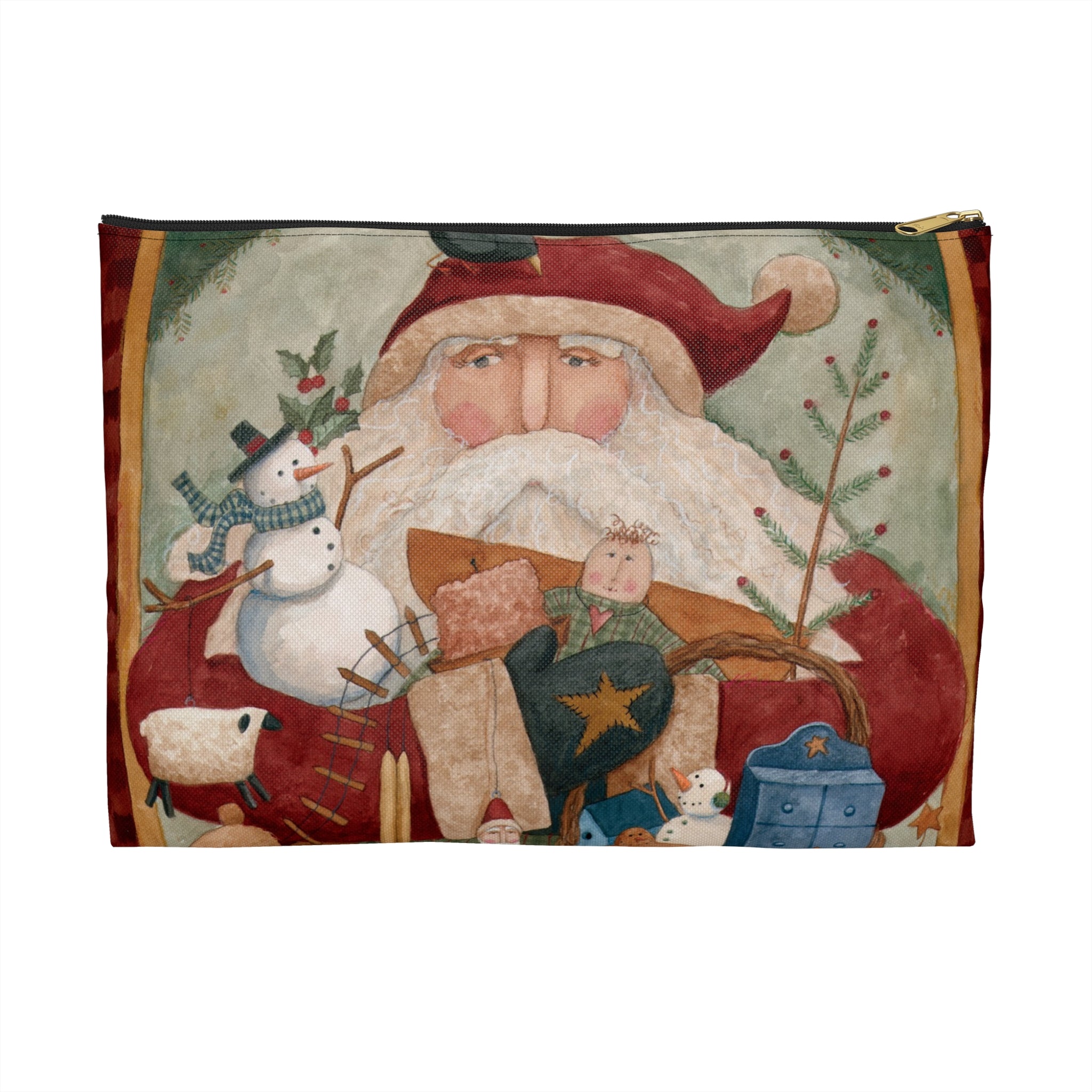 Christmas Primitives Accessory Pouch