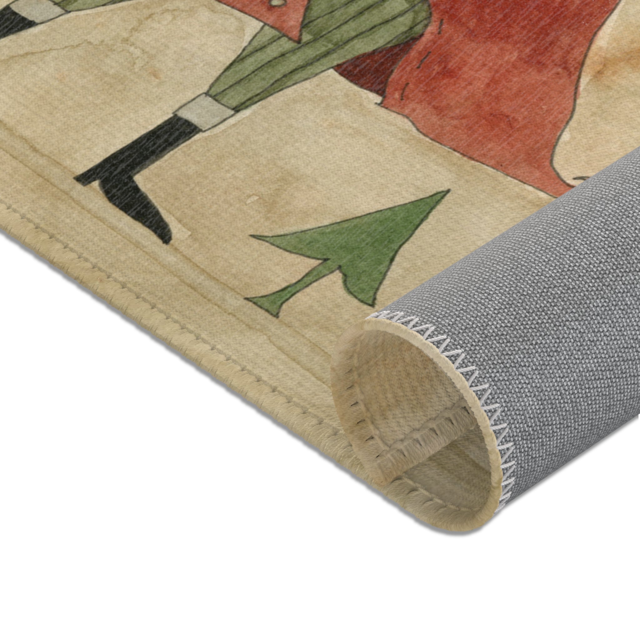 Naughty or Nice Santa Area Rug