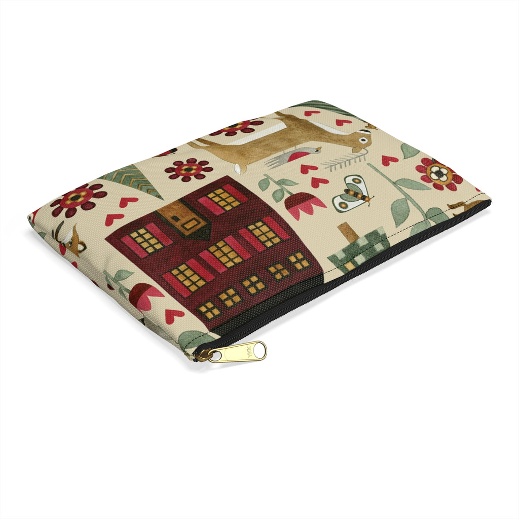 For the Love of Nature Fabric Accessory Pouch