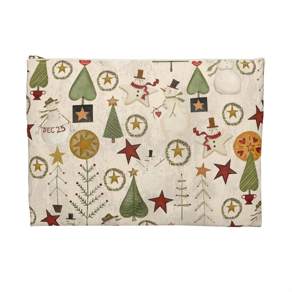 Jacks and Trees beige Accessory Pouch
