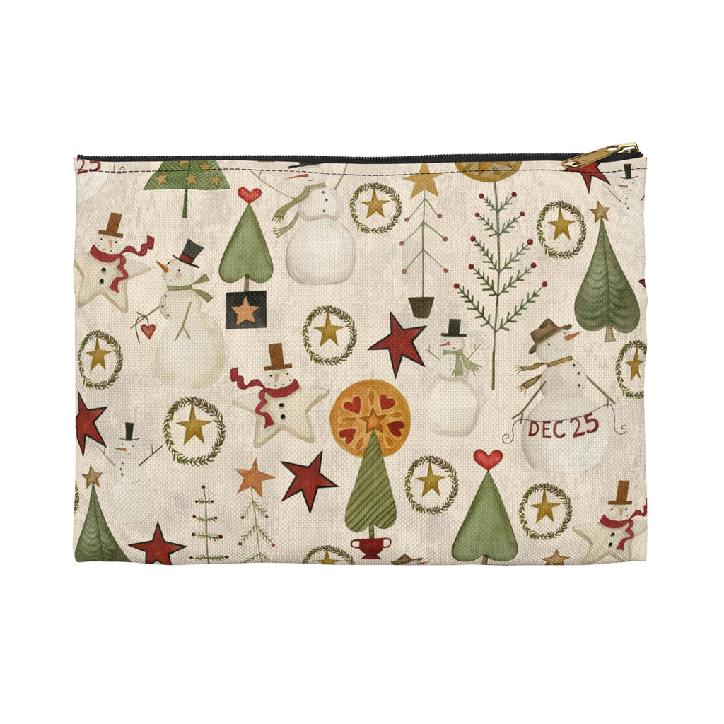Jacks and Trees beige Accessory Pouch