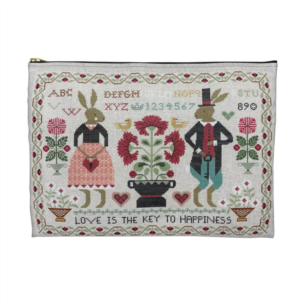 Love is the Key Accessory Pouch