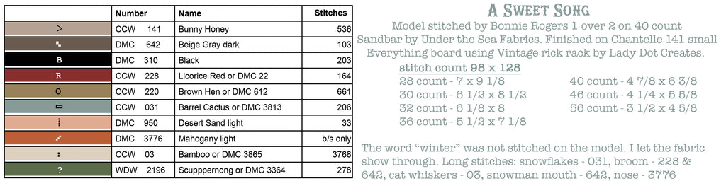 Hello Winter Cross Stitch Booklet