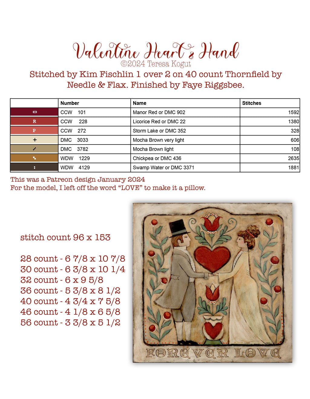 Hello Love Cross Stitch Booklet