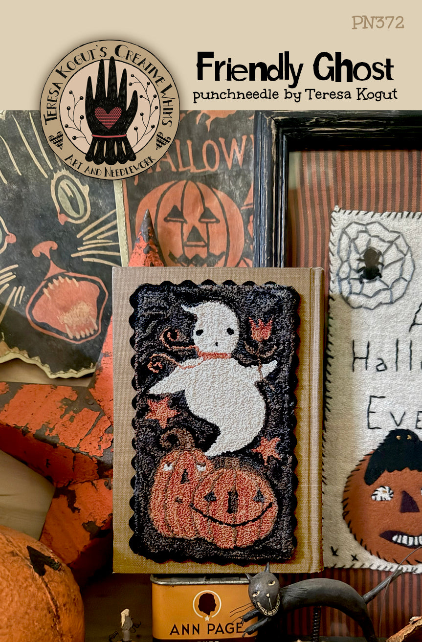 PN372 Friendly Ghost Punchneedle Pattern