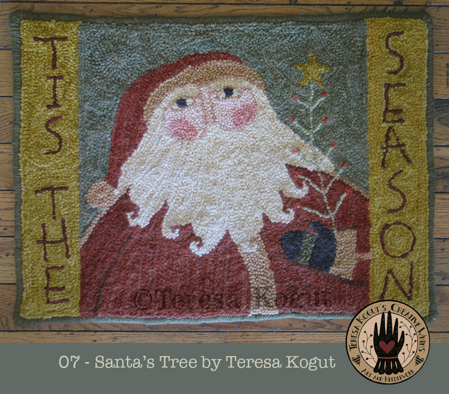 07 Santa's Tree Rug Pattern – Creative Whims by Teresa Kogut