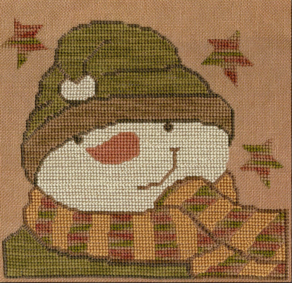 XS140 Sam Snowman Cross Stitch Chart PDF