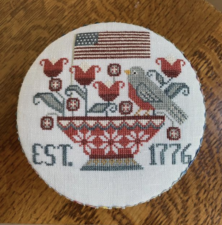 XS351 Patriotic Tweet Cross Stitch Chart