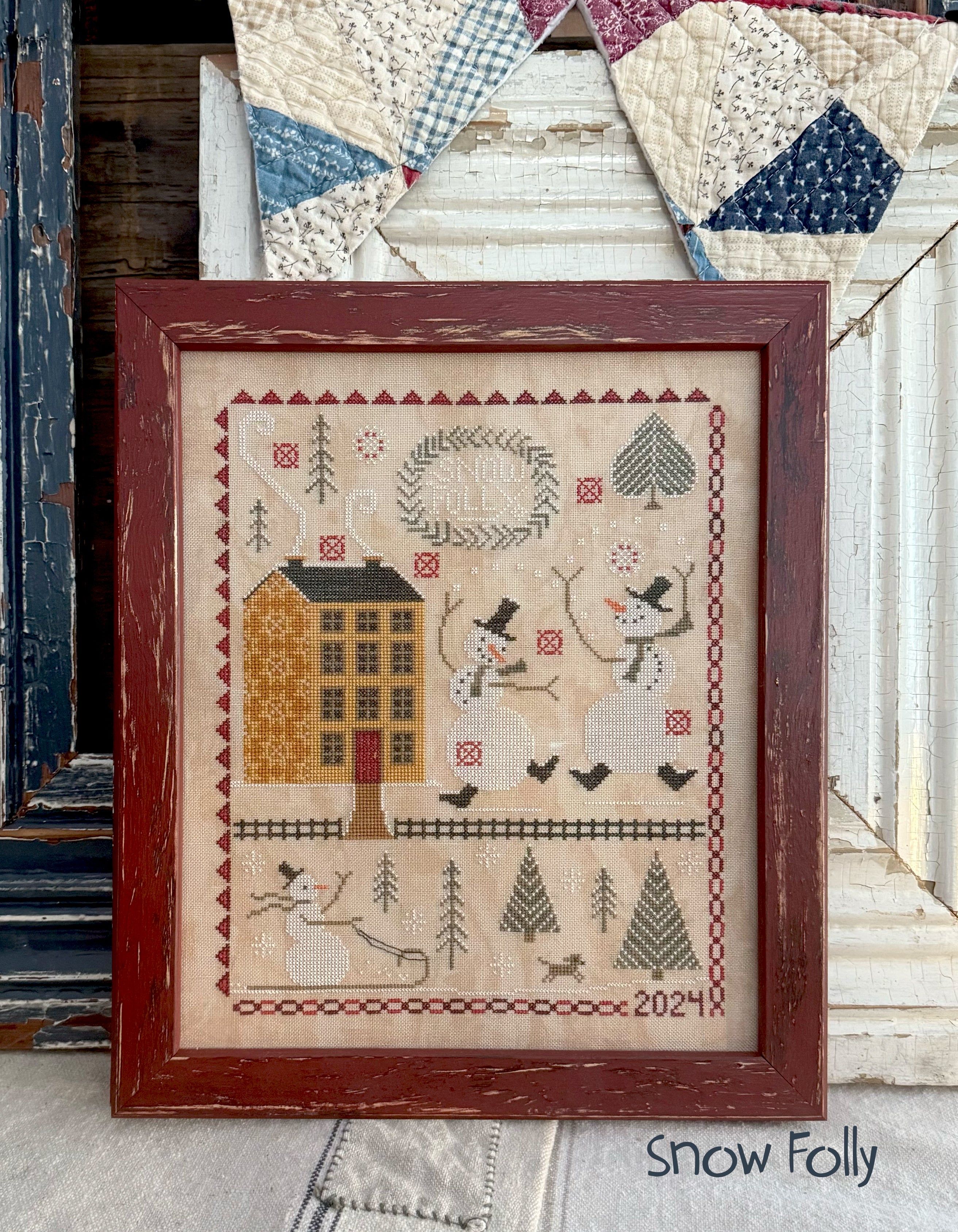 Hello Winter Cross Stitch Booklet