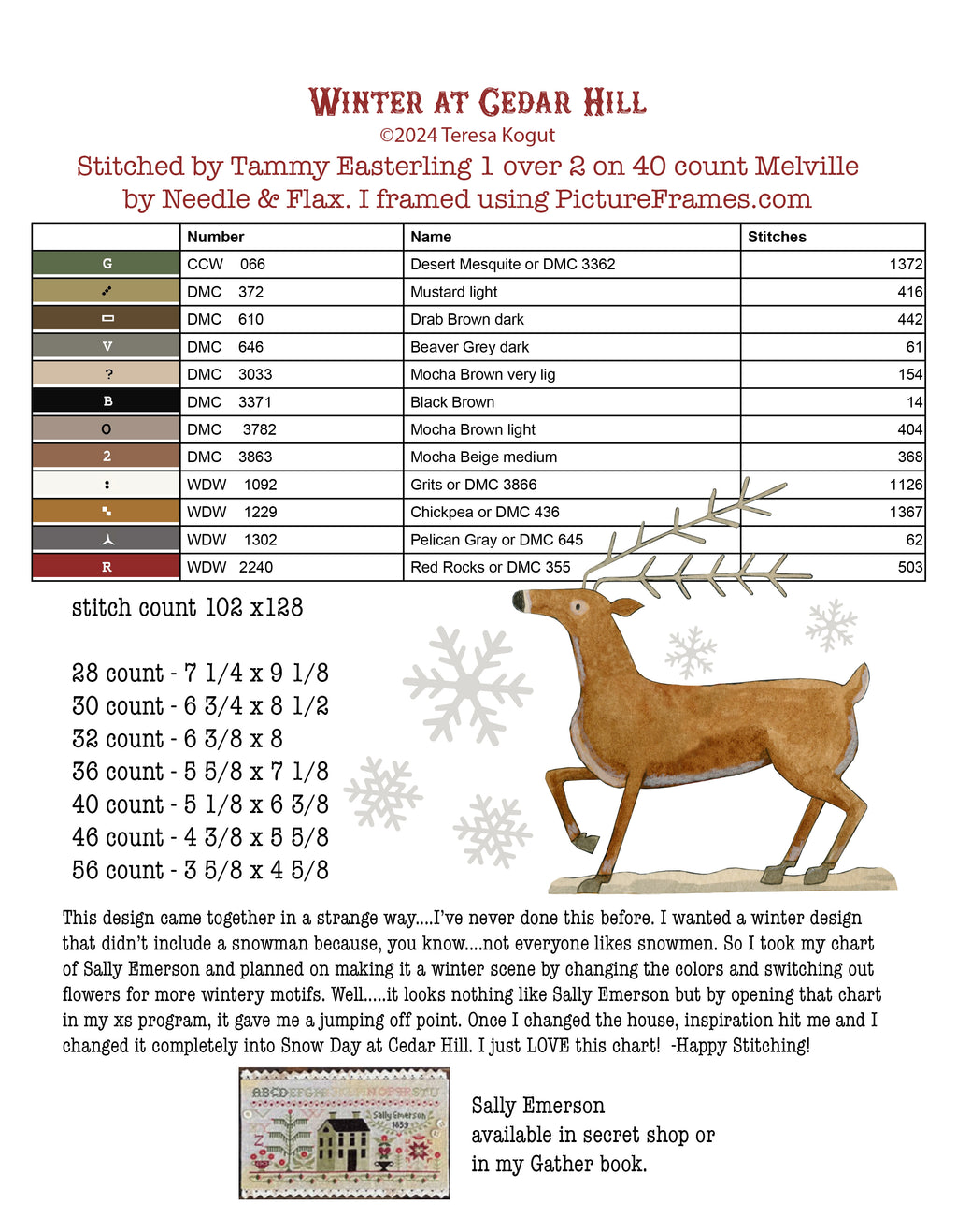 Hello Winter Cross Stitch Booklet