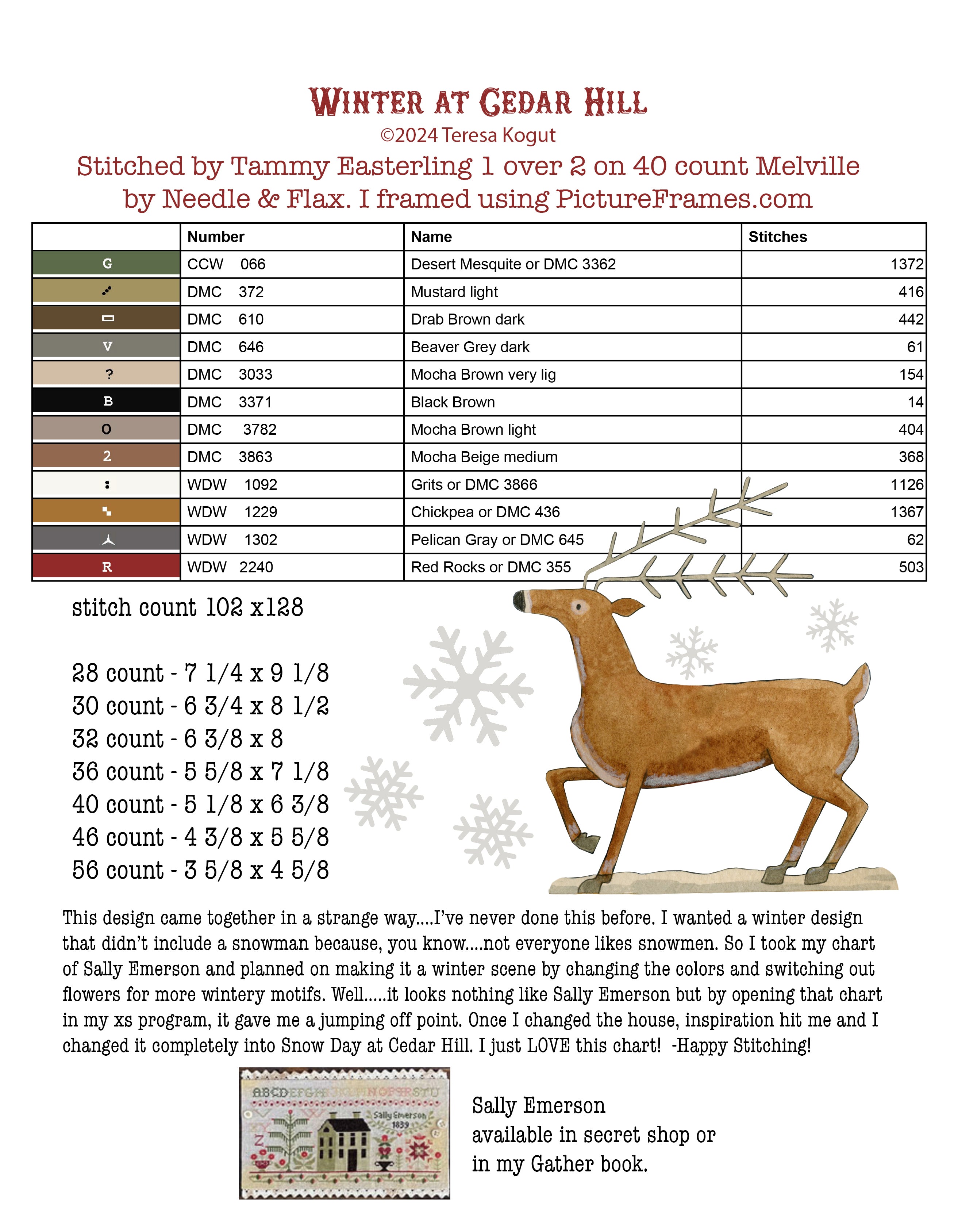 Hello Winter Cross Stitch Booklet