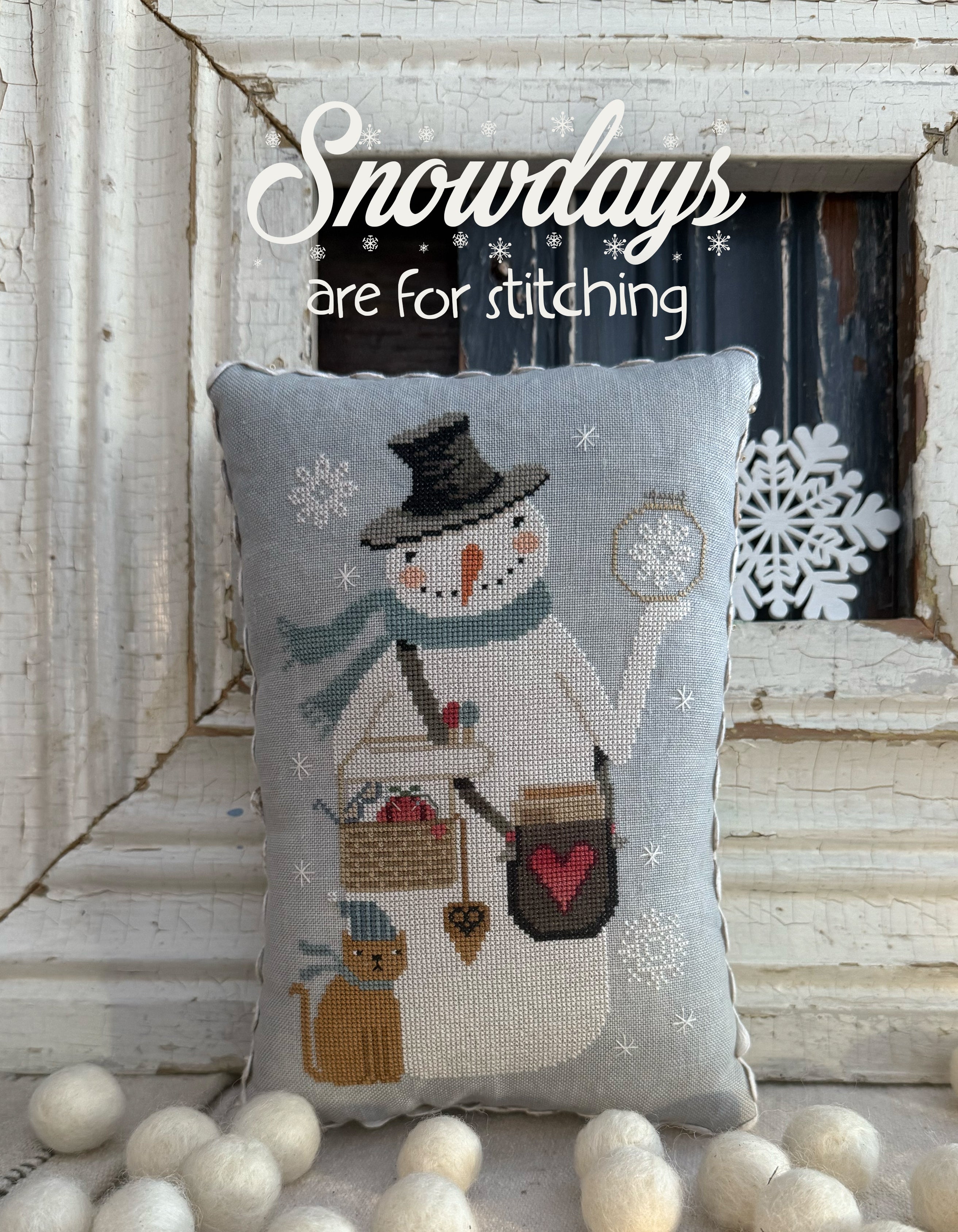 Hello Winter Cross Stitch Booklet