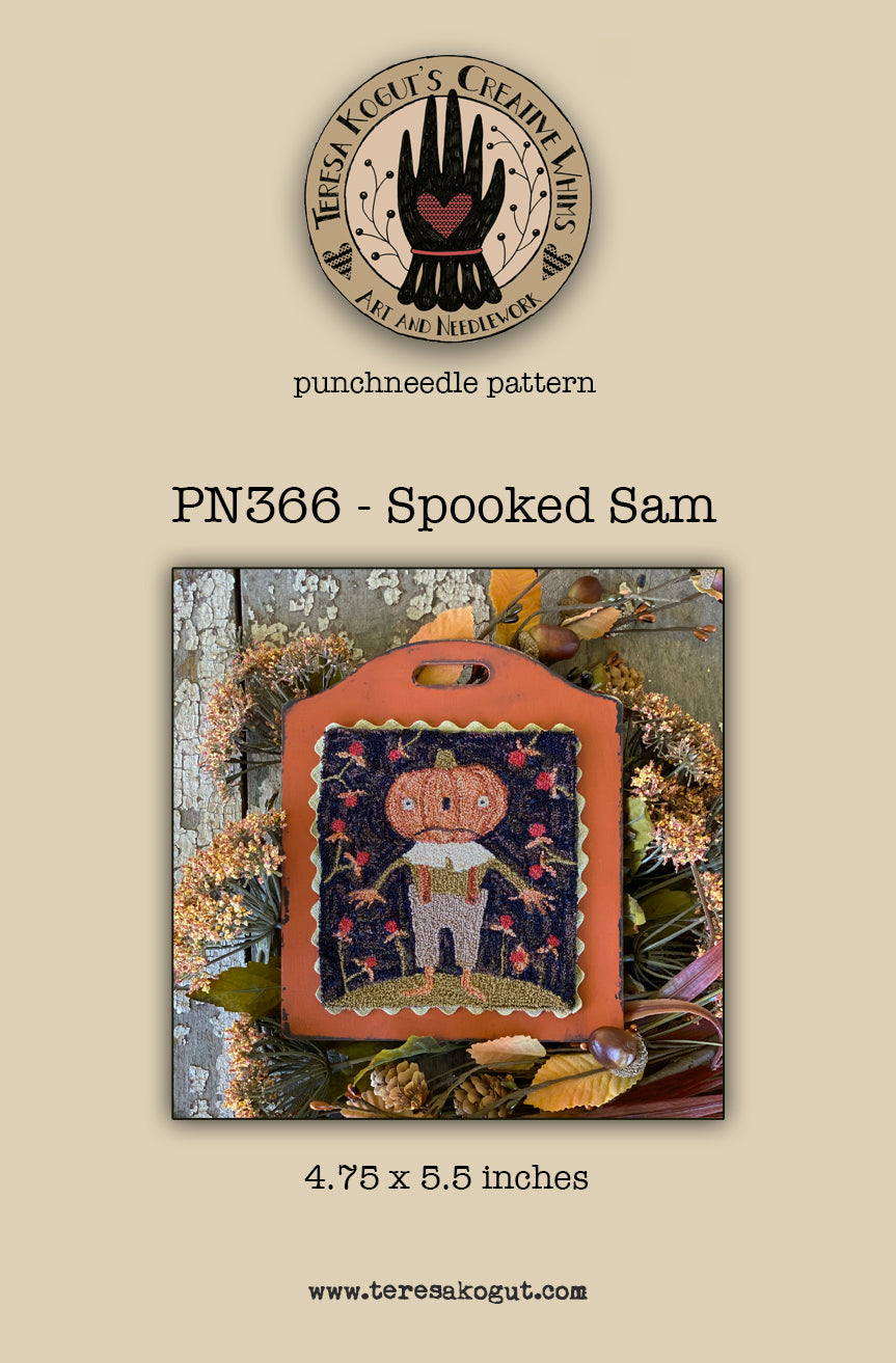 PN366 Spooked Sam Punchneedle Pattern