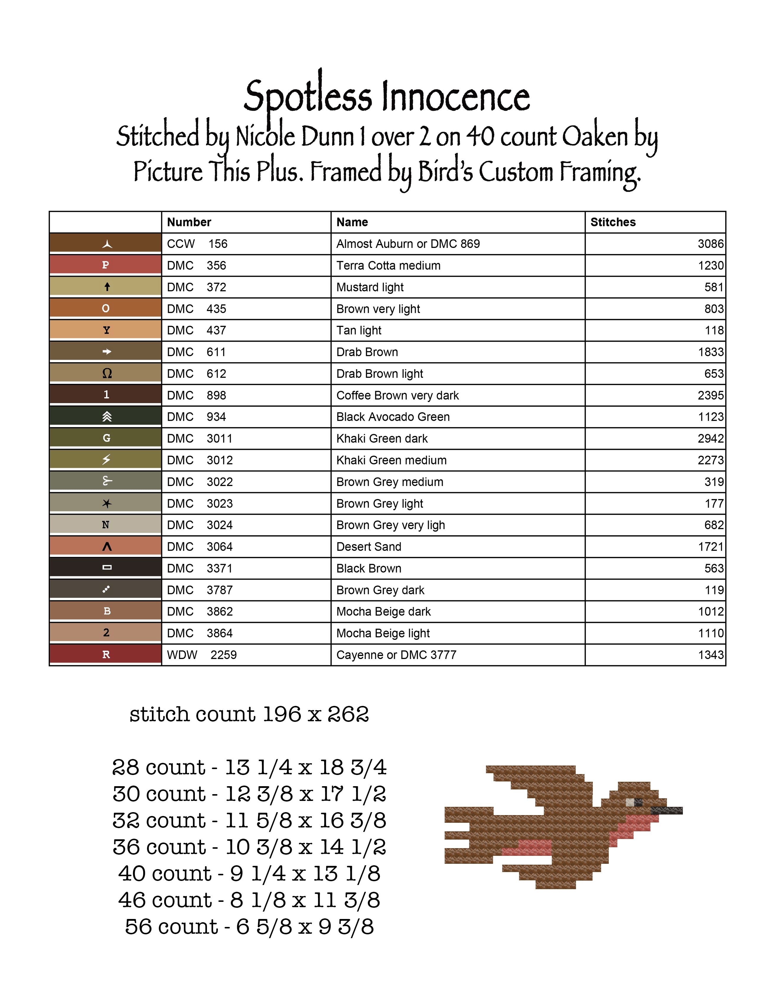 Spotless Innocence Cross Stitch Booklet