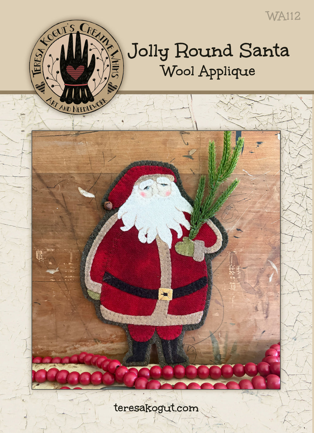 WA112 Jolly Round & Kind Wool Applique Pattern