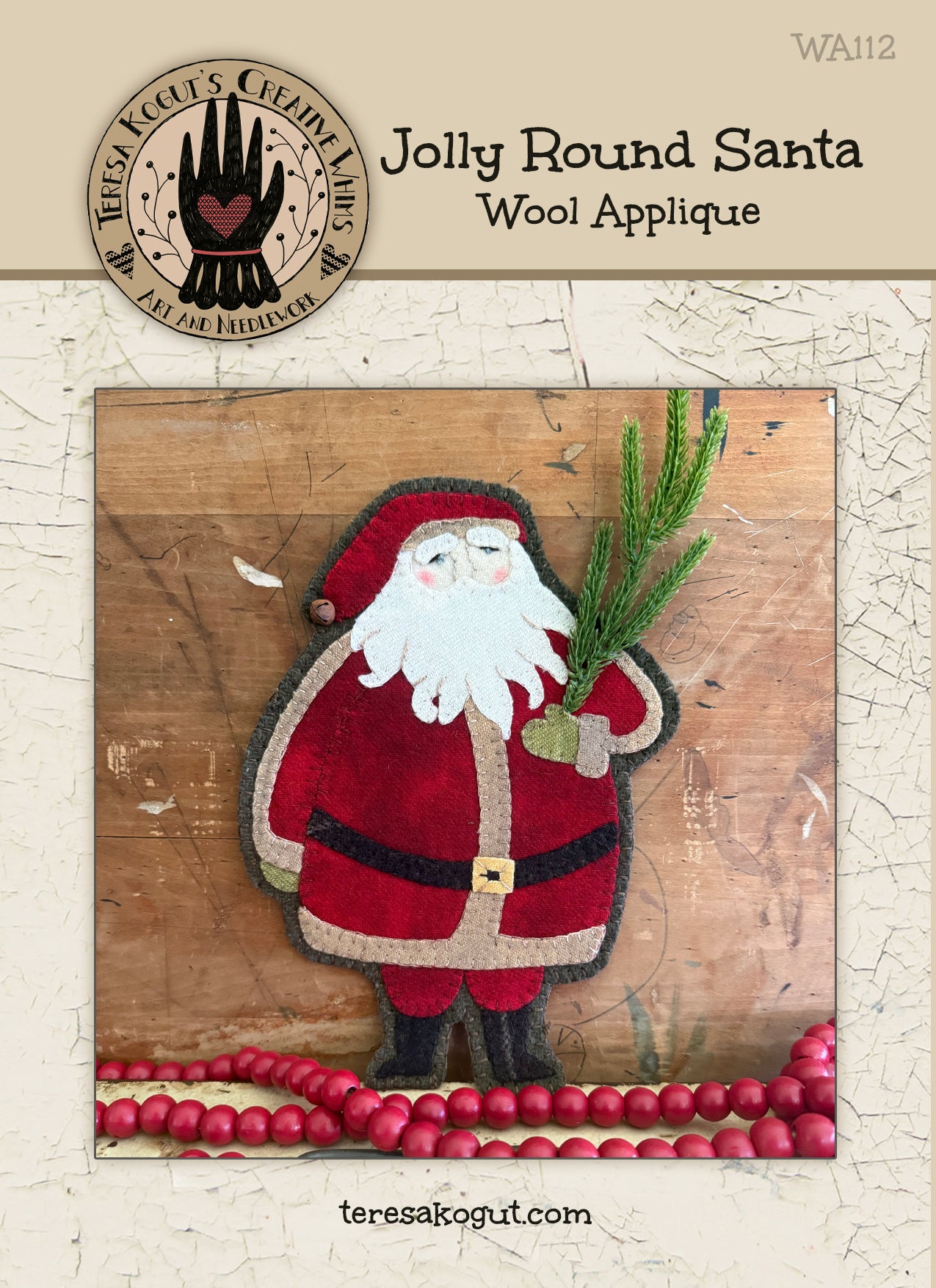 WA112 Jolly Round & Kind Wool Applique Pattern