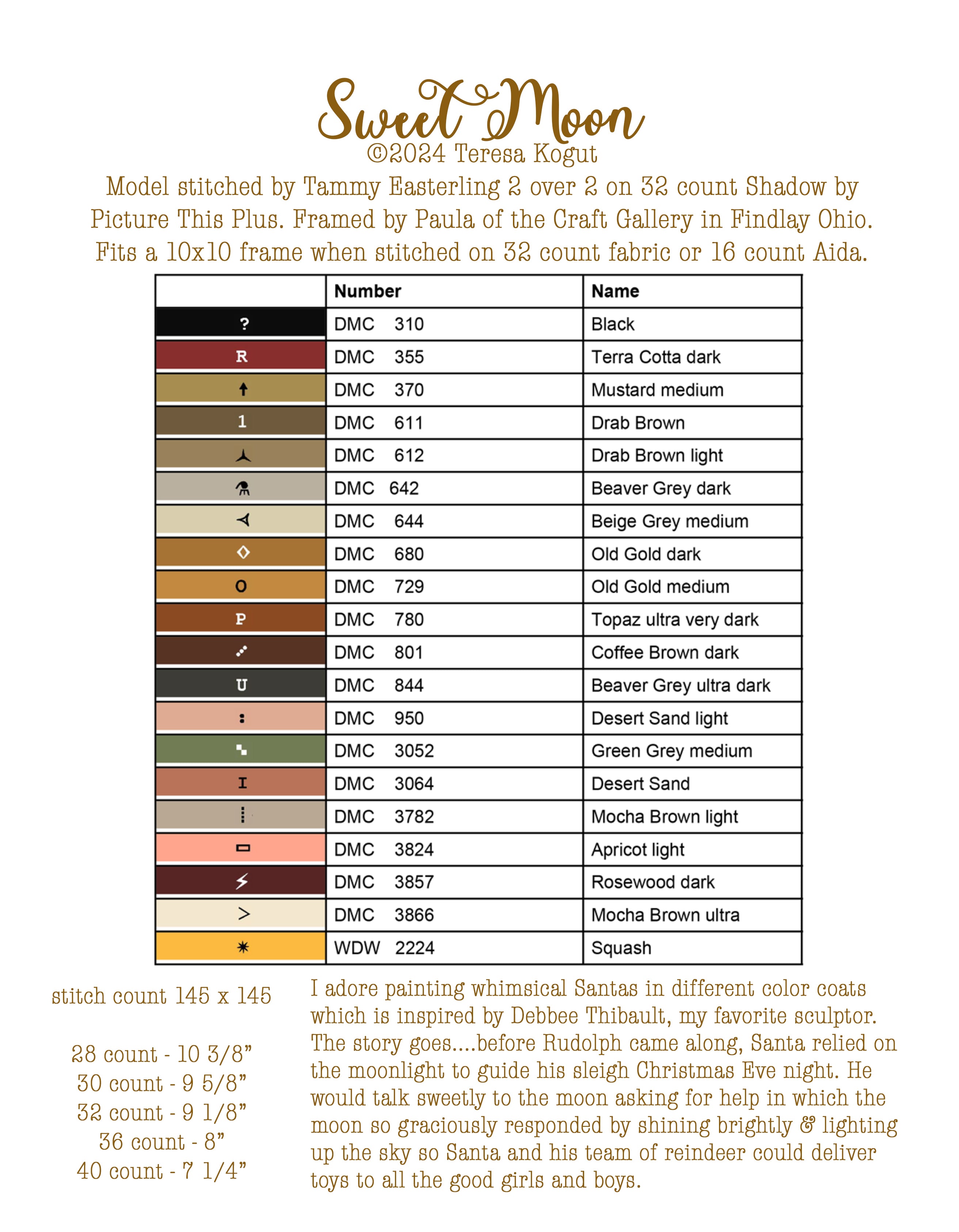 XS355 Sweet Moon booklet - NEW RELEASE