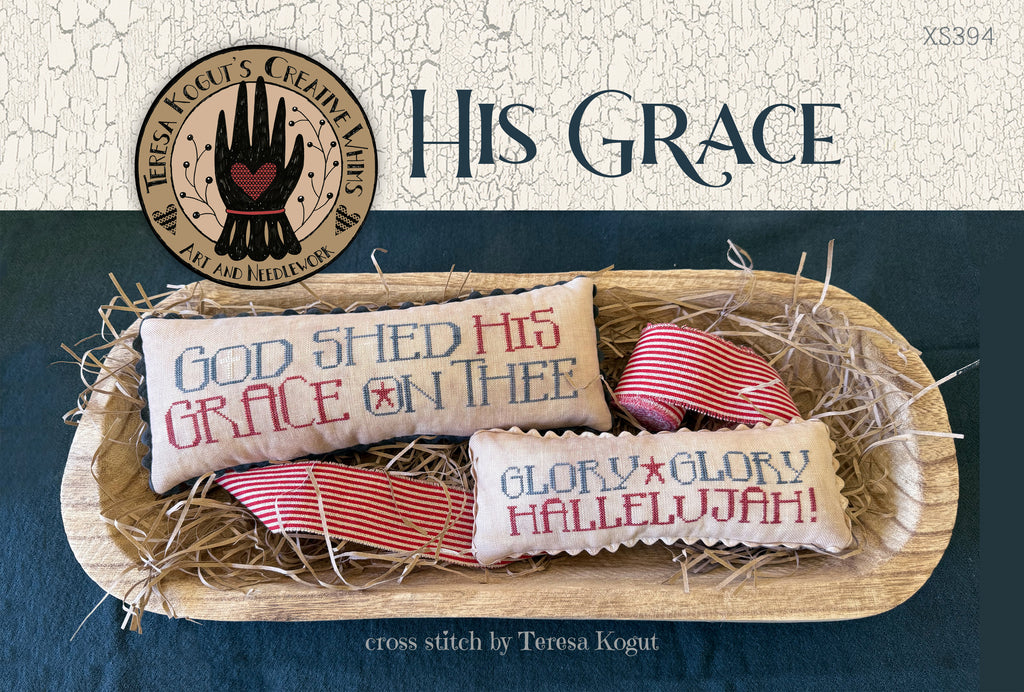 XS394 His Grace Cross Stitch Chart