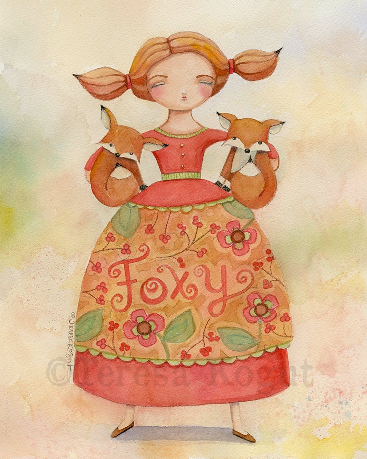 Foxy art print