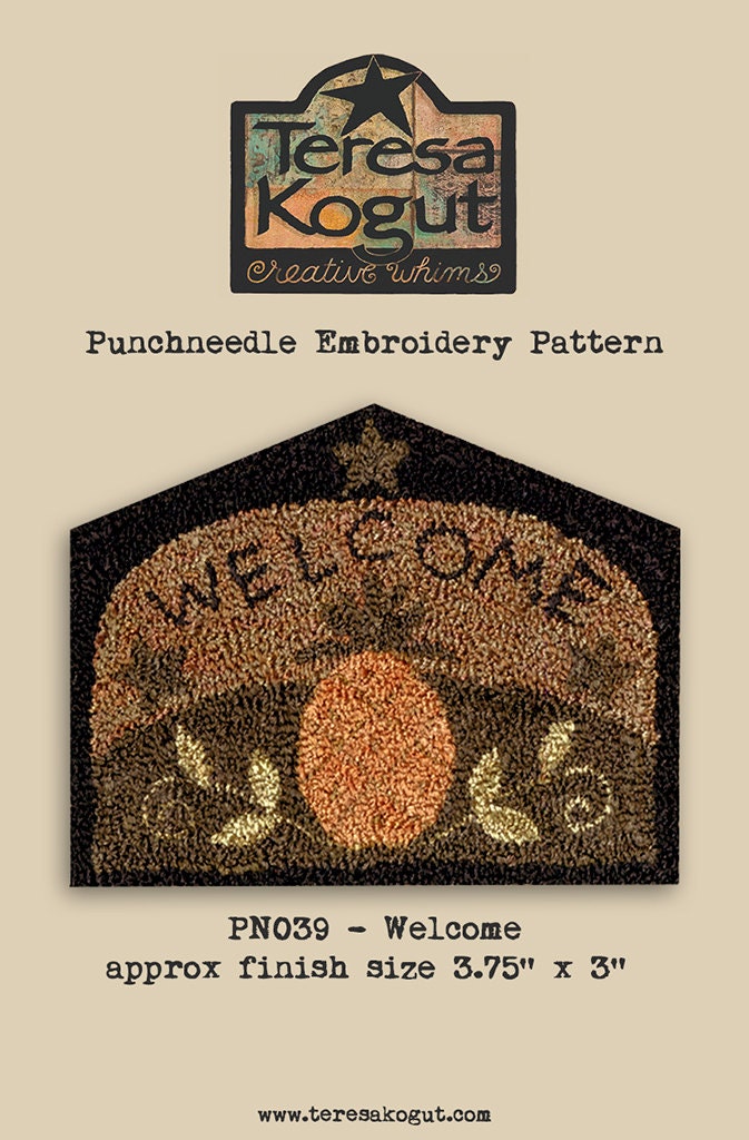 PN039 Welcome Punchneedle Pattern