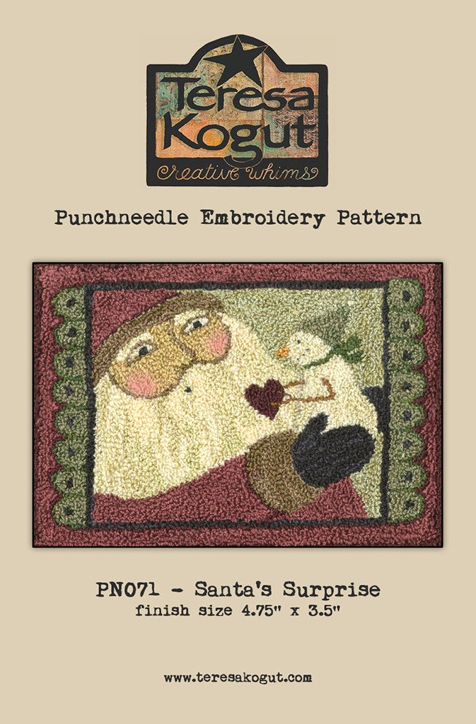 PN071 Santa's Surprise Punchneedle Pattern