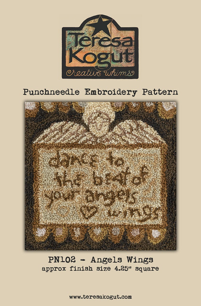 PN102 Angels Wings Punchneedle Pattern