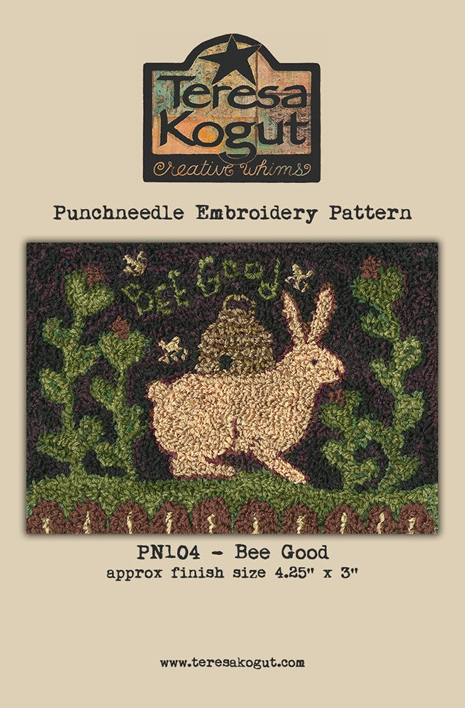 PN104 Bee Good Punchneedle Pattern