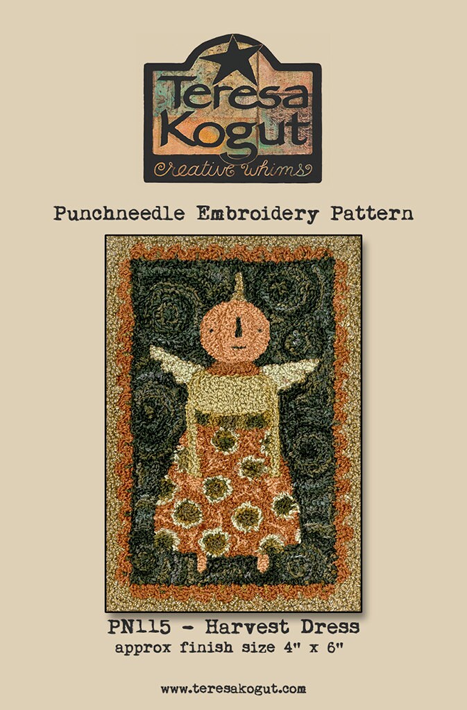 PN115 Harvest Dress Punchneedle Pattern