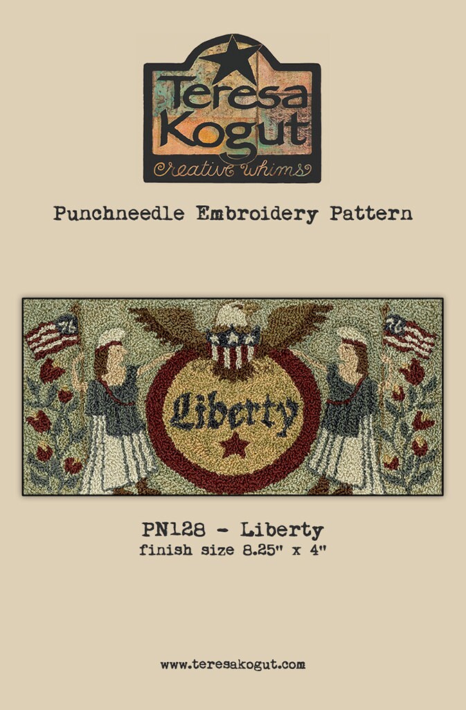 PN128 Liberty Punchneedle Pattern