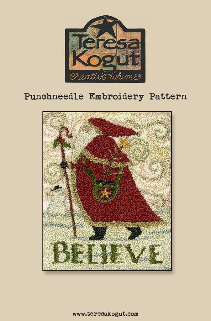 PN132 Believe Punchneedle Pattern