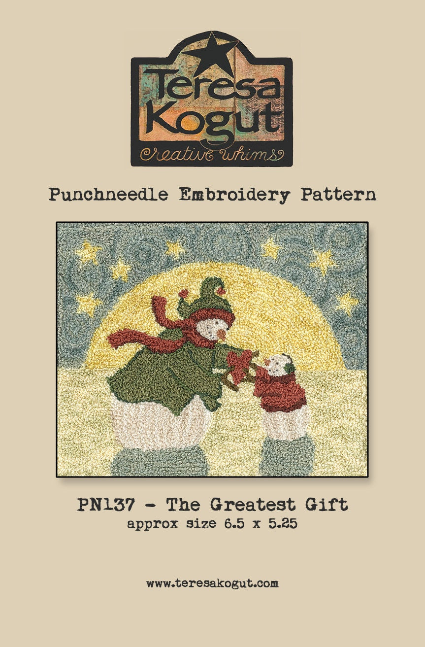 PN137 The Greatest Gift Punchneedle Pattern