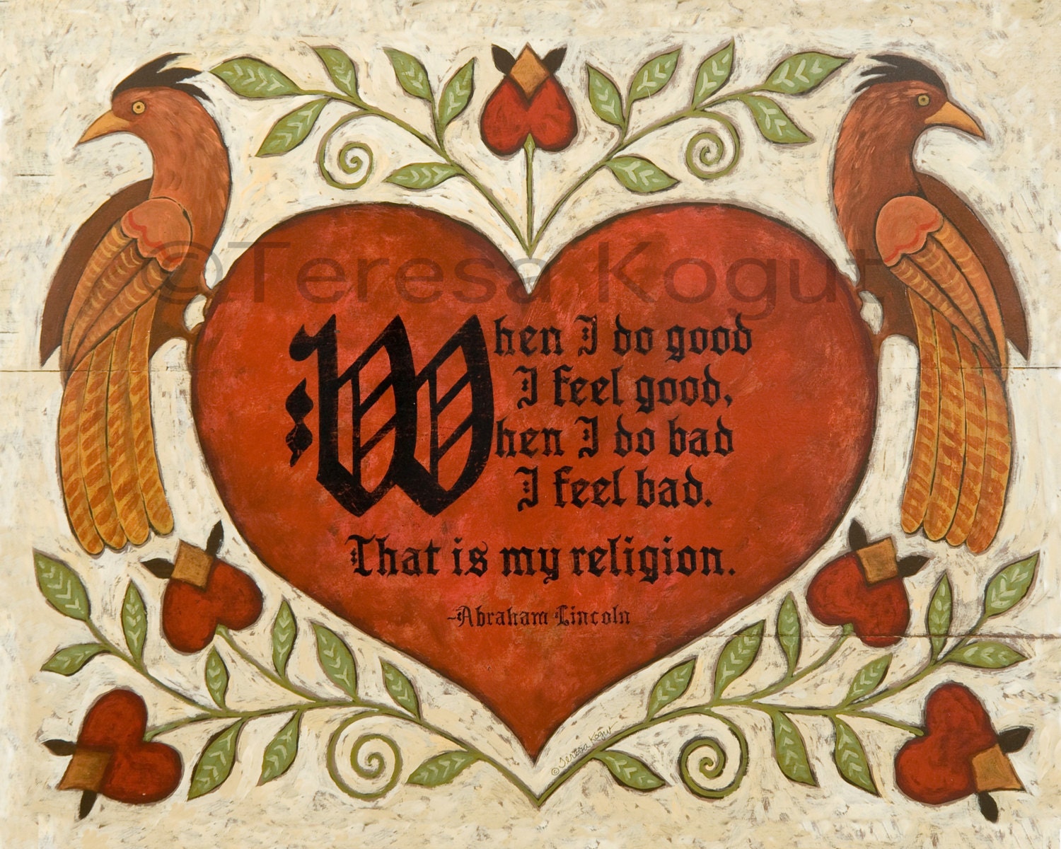 When I Do Good art print