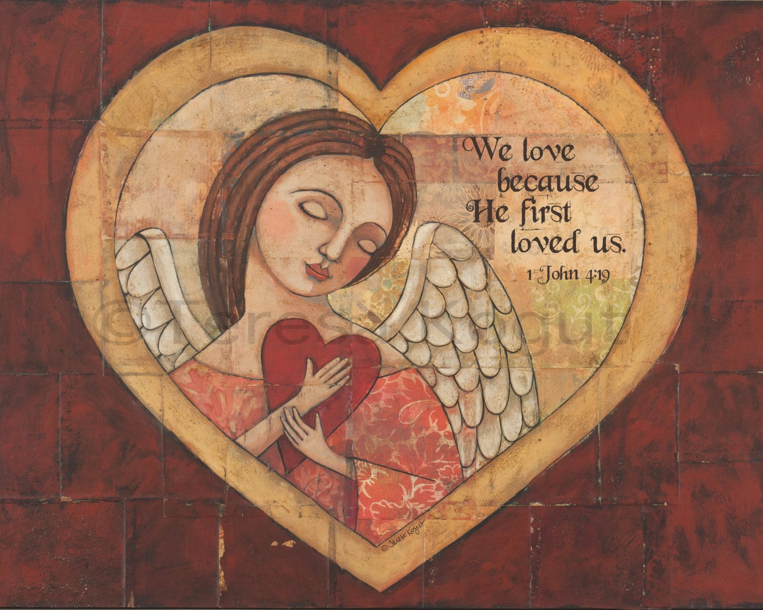 He First Loved Us art print