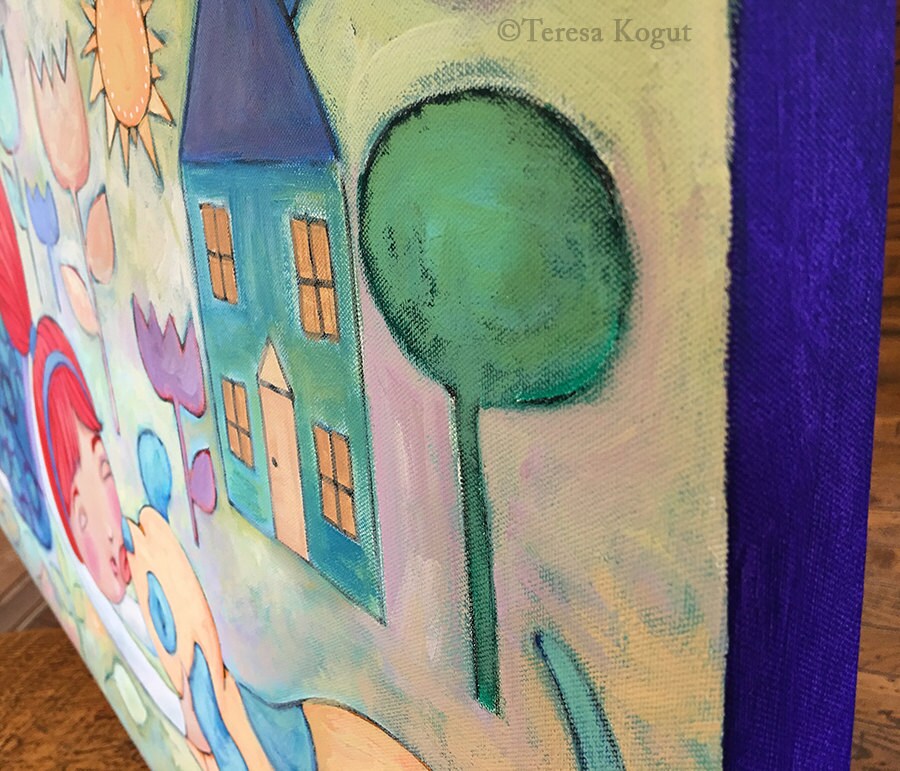 Puppy Love original painting