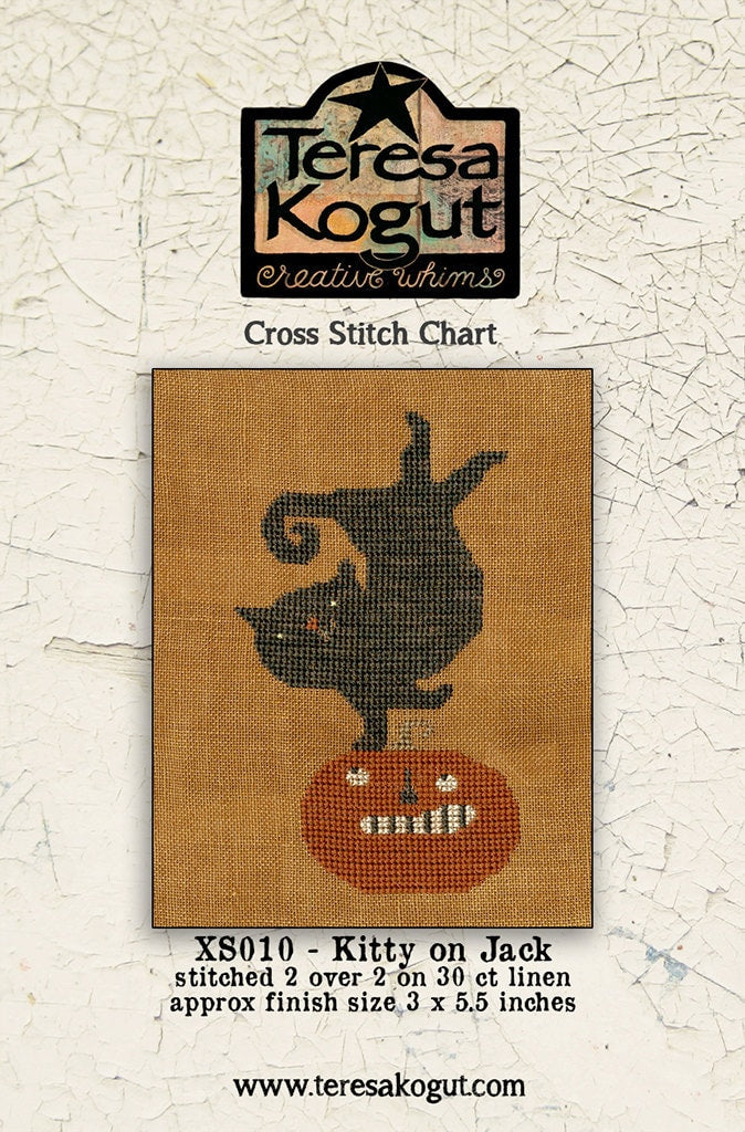 XS010 Kitty on Jack Cross Stitch Chart PDF