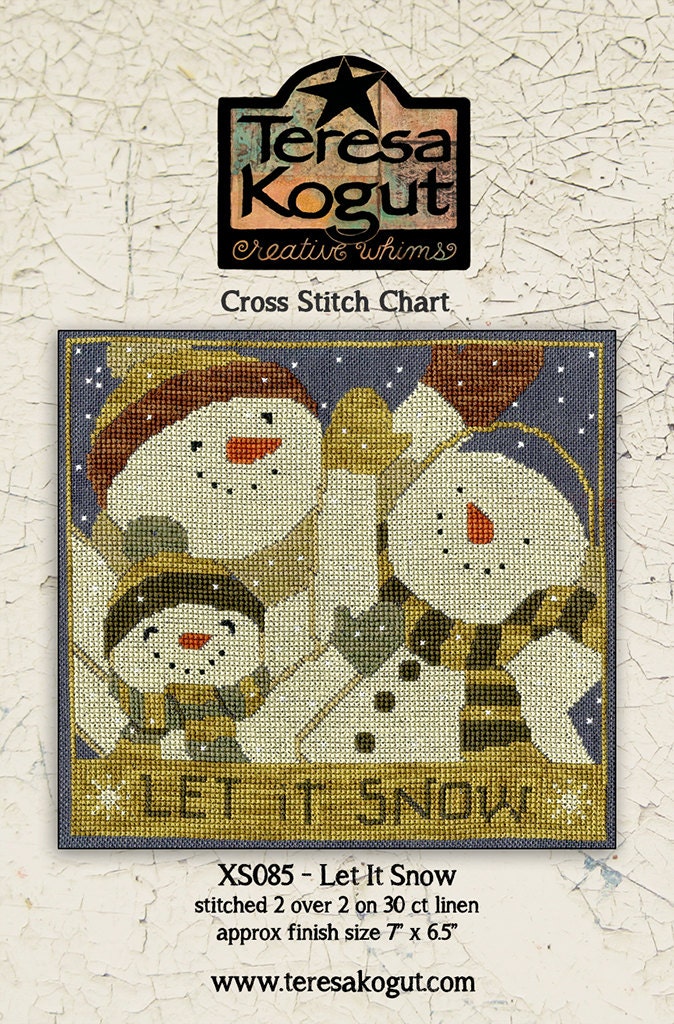 XS085 Let it Snow Cross Stitch Chart
