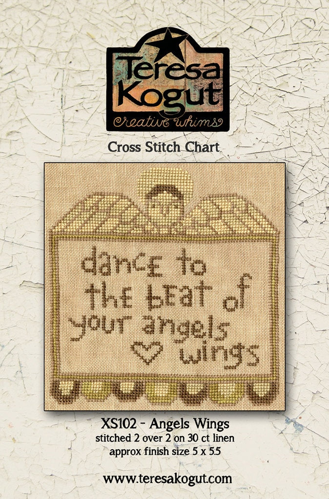 XS102 Angel Wings Cross Stitch Chart