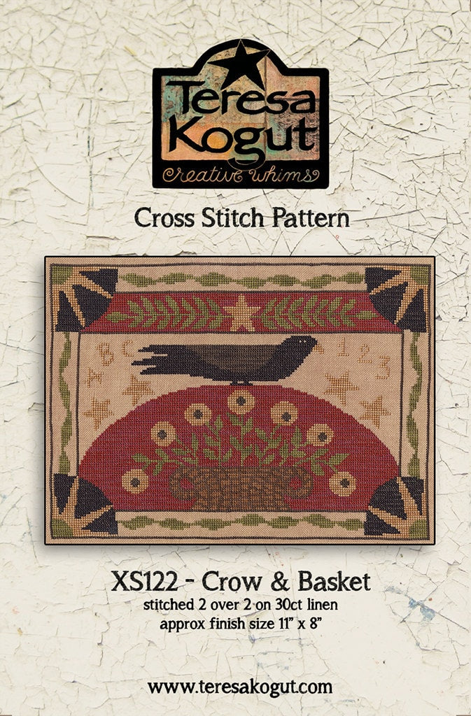 XS122 Crow and Basket Cross Stitch Chart