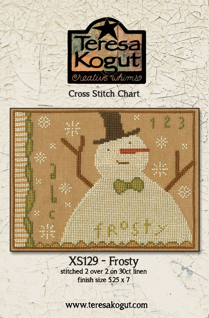 XS129 Frosty Cross Stitch Chart PDF