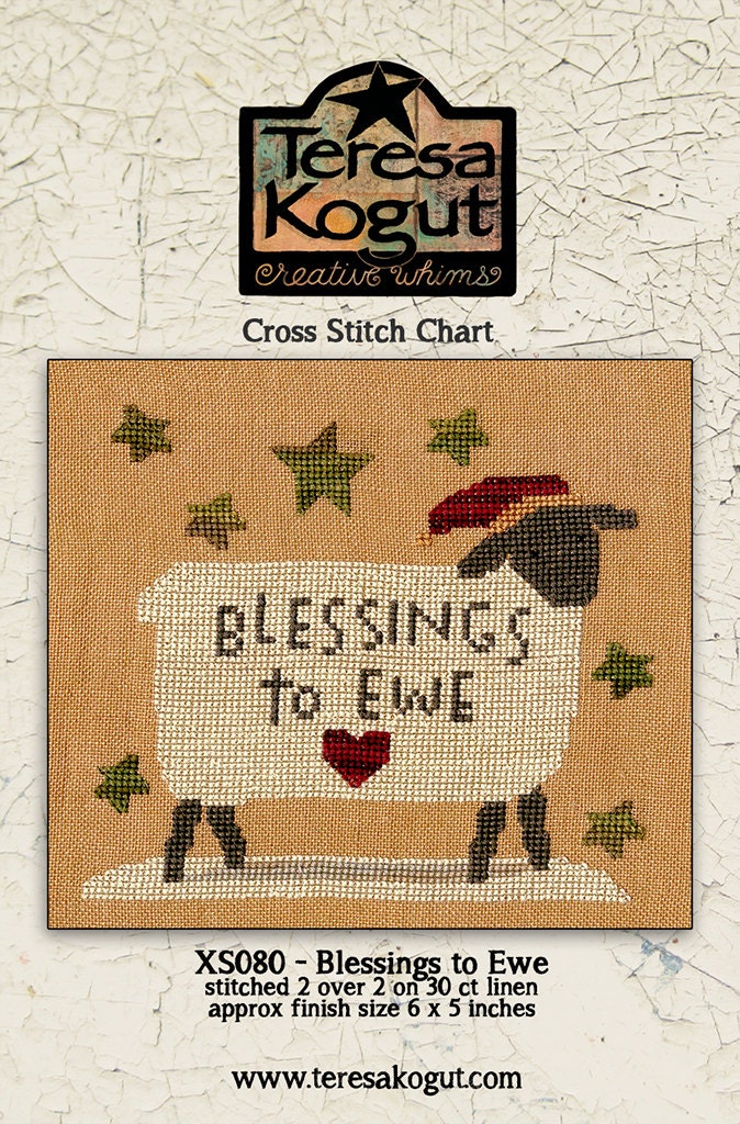 XS080 Blessings to Ewe Cross Stitch Chart