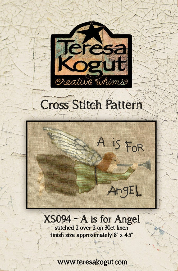 XS094 A is for Angell Cross Stitch Chart PDF