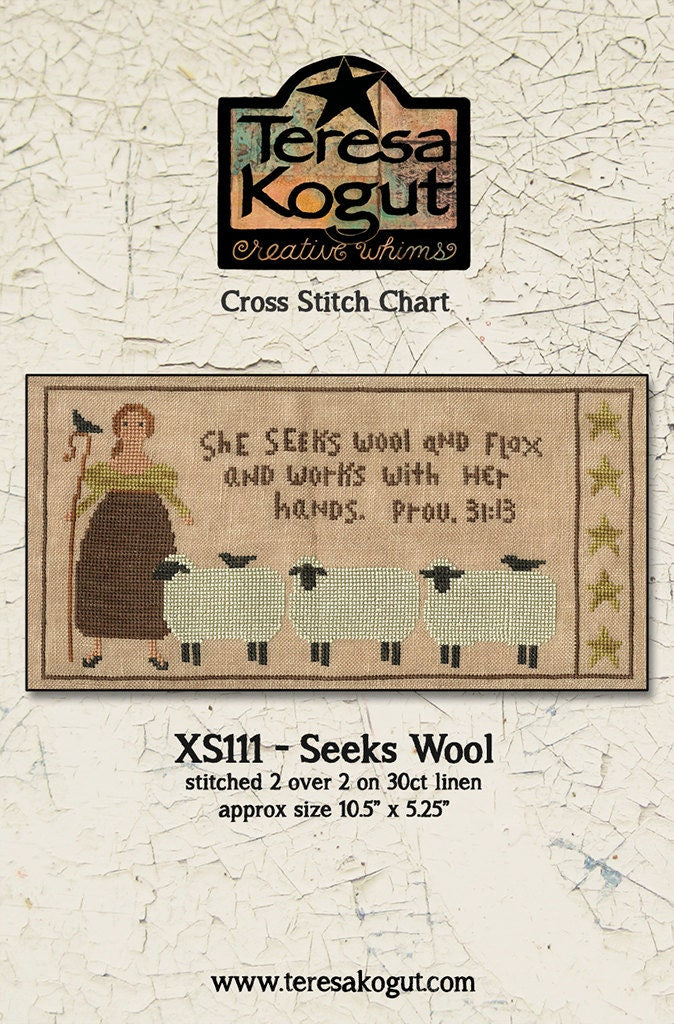 XS111 Seeks Wool Cross Stitch Chart PDF