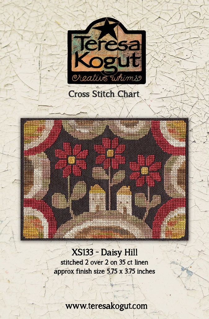 XS133 Daisy Hill Cross Stitch Chart